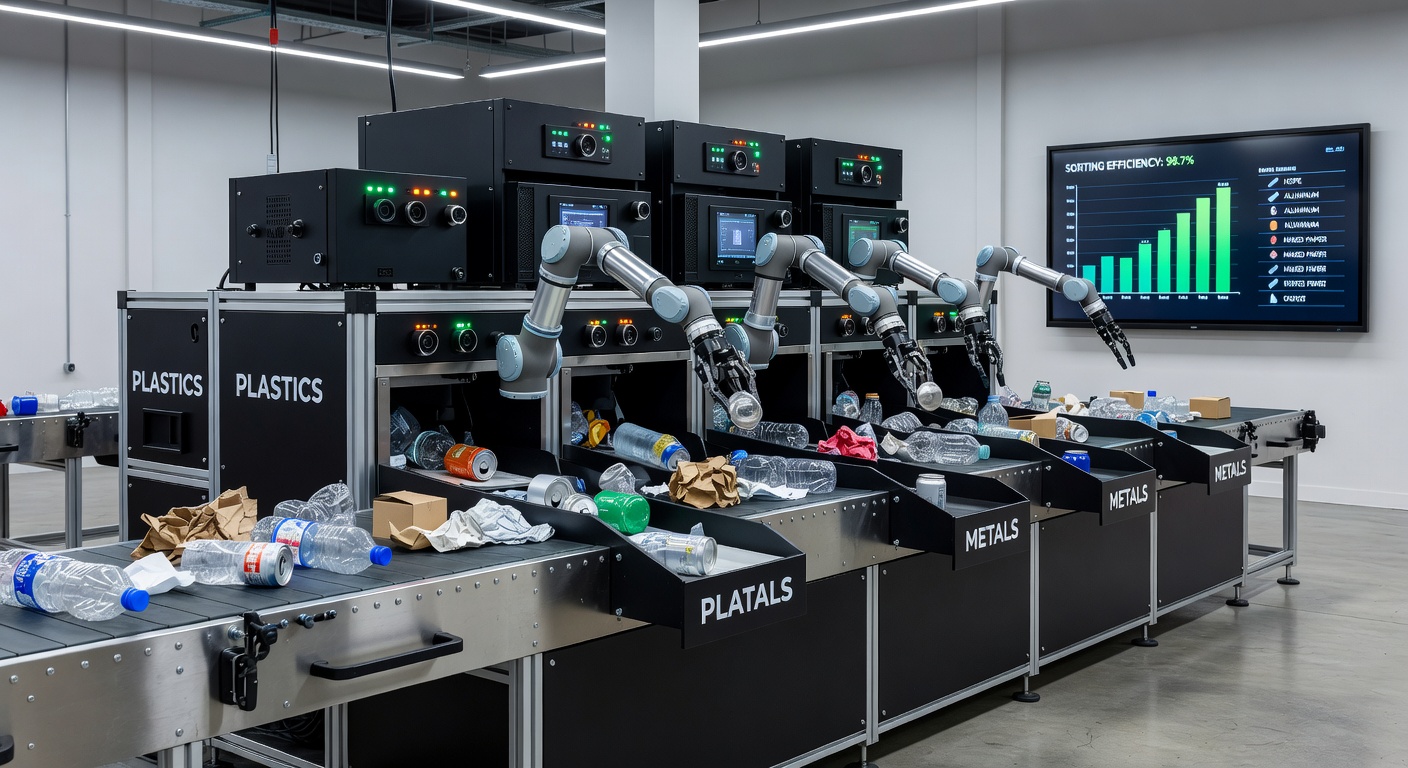 Automated sorting system for recyclable materials